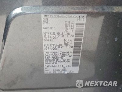 Zdjęcie 13 z 13 samochodu: 2020 INFINITI QX60 PURE VIN:5N1DL0MM4LC518536 - miniatura
