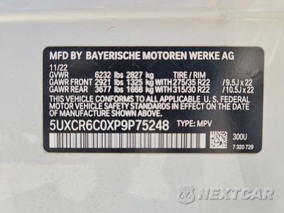 Zdjęcie 13 z 13 samochodu: 2023 BMW X5 XDRIVE40I VIN:5UXCR6C0XP9P75248 - miniatura