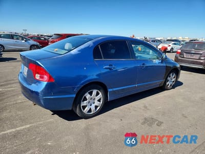 Trzecie zdjęcie samochodu z tyłu: 2007 HONDA CIVIC LX VIN:1HGFA16537L003792 - miniatura