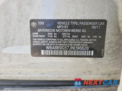 Zdjęcie 12 z 12 samochodu: 2018 BMW 330 I VIN:WBA8B9G57JNU96628 - miniatura