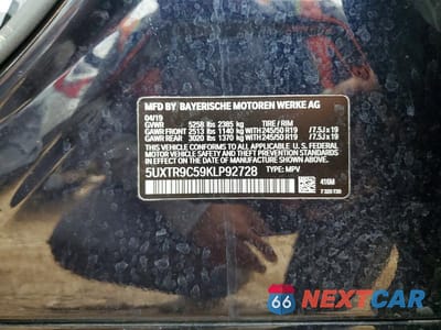 Zdjęcie 13 z 13 samochodu: 2019 BMW X3 XDRIVE30I VIN:5UXTR9C59KLP92728 - miniatura