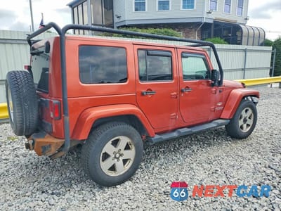 Trzecie zdjęcie samochodu z tyłu: 2009 JEEP WRANGLER UNLIMITED SAHARA VIN:1J8GA59189L778796 - miniatura