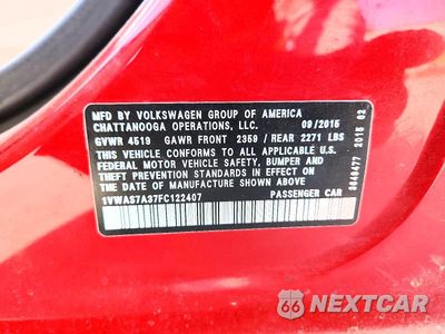 Zdjęcie 12 z 12 samochodu: 2015 VOLKSWAGEN PASSAT S VIN:1VWAS7A37FC122407 - miniatura