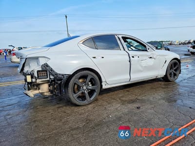 Trzecie zdjęcie samochodu z tyłu: 2019 GENESIS G70 2.0T ADVANCED VIN:KMTG44LA6KU040160 - miniatura