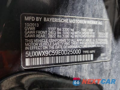 Zdjęcie 12 z 12 samochodu: 2014 BMW X3 XDRIVE28I VIN:5UXWX9C59E0D25000 - miniatura