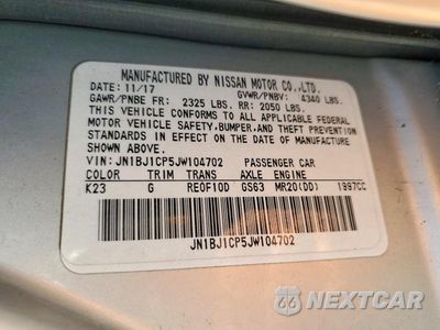 Zdjęcie 13 z 13 samochodu: 2018 NISSAN ROGUE SPORT S VIN:JN1BJ1CP5JW104702 - miniatura
