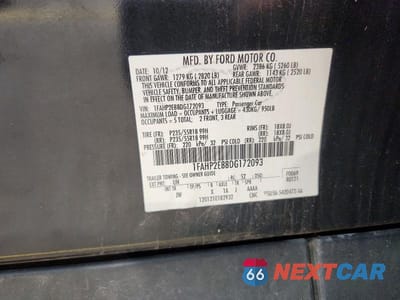 Zdjęcie 13 z 13 samochodu: 2013 FORD TAURUS SEL VIN:1FAHP2E88DG172093 - miniatura