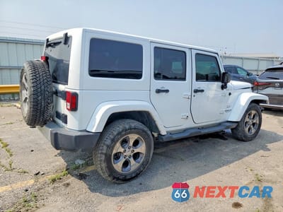 Trzecie zdjęcie samochodu z tyłu: 2017 JEEP WRANGLER UNLIMITED SAHARA VIN:1C4BJWEGXHL524989 - miniatura