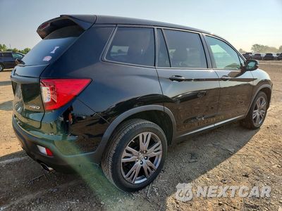 Trzecie zdjęcie samochodu z tyłu: 2020 HONDA PASSPORT EXL VIN:5FNYF8H53LB002153 - miniatura