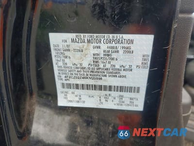Zdjęcie 12 z 12 samochodu: 2008 MAZDA TRIBUTE I VIN:4F2CZ02Z48KM20598 - miniatura