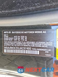 Zdjęcie 12 z 12 samochodu: 2018 BMW 430I VIN:WBA4W3C55JAC97495 - miniatura