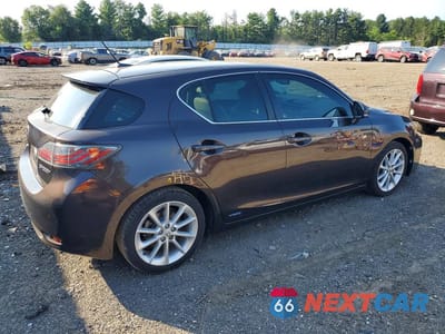 Trzecie zdjęcie samochodu z tyłu: 2012 LEXUS CT 200 VIN:JTHKD5BH2C2067557 - miniatura