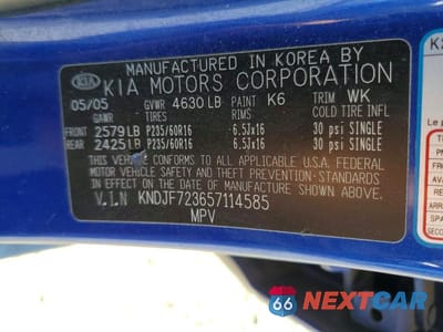 Zdjęcie 13 z 13 samochodu: 2005 KIA SPORTAGE LX VIN:KNDJF723657114585 - miniatura