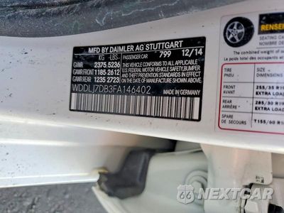Zdjęcie 12 z 12 samochodu: 2015 MERCEDES-BENZ CLS 550 VIN:WDDLJ7DB3FA146402 - miniatura