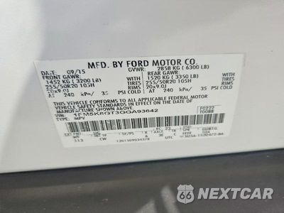 Zdjęcie 12 z 12 samochodu: 2016 FORD EXPLORER SPORT VIN:1FM5K8GT3GGA93642 - miniatura