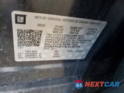 Zdjęcie 13 z 13 samochodu: 2020 CHEVROLET EQUINOX LT VIN:2GNAXUEV4L6140731 - miniatura
