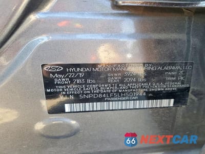 Zdjęcie 13 z 13 samochodu: 2020 HYUNDAI ELANTRA SEL VIN:5NPD84LF5LH501944 - miniatura