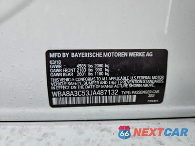Zdjęcie 12 z 12 samochodu: 2018 BMW 320 XI VIN:WBA8A3C53JA487132 - miniatura