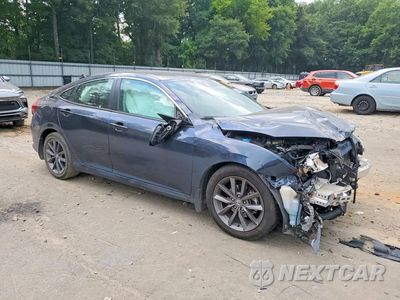 Czwarte zdjęcie samochodu z boku: 2021 HONDA CIVIC EX VIN:19XFC1F38ME013942 - miniatura