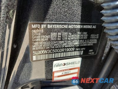 Zdjęcie 13 z 13 samochodu: 2016 BMW X4 XDRIVE28I VIN:5UXXW3C50G0R19009 - miniatura