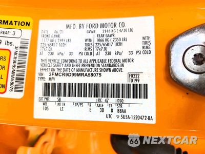 Zdjęcie 13 z 13 samochodu: 2021 FORD BRONCO SPORT BADLANDS VIN:3FMCR9D99MRA58075 - miniatura