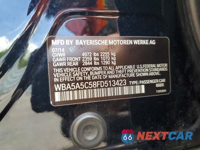 Zdjęcie 12 z 12 samochodu: 2015 BMW 528 I VIN:WBA5A5C58FD513423 - miniatura