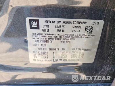 Zdjęcie 13 z 13 samochodu: 2017 BUICK ENCORE PREFERRED VIN:KL4CJASB8HB081791 - miniatura