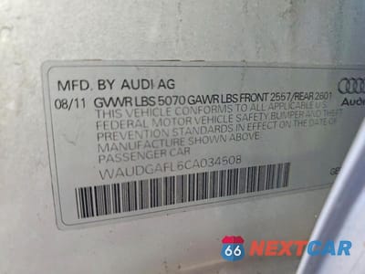 Zdjęcie 12 z 12 samochodu: 2012 AUDI S4 PREMIUM PLUS VIN:WAUDGAFL6CA034508 - miniatura