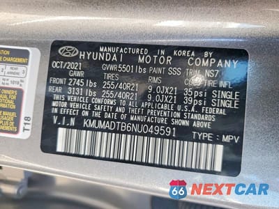 Zdjęcie 14 z 14 samochodu: 2022 GENESIS GV70 2.5T STANDARD VIN:KMUMADTB6NU049591 - miniatura