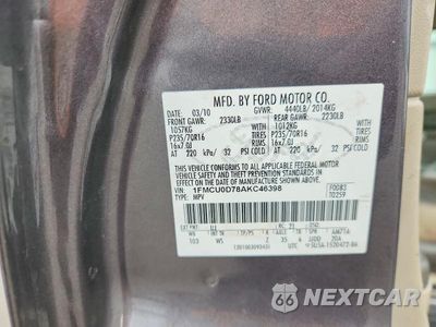 Zdjęcie 14 z 14 samochodu: 2010 FORD ESCAPE XLT VIN:1FMCU0D78AKC46398 - miniatura