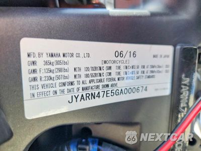 Zdjęcie 9 z 9 samochodu: 2016 YAMAHA XSR900 60TH ANNIVERSARY VIN:JYARN47E5GA000674 - miniatura