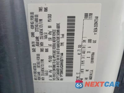 Zdjęcie 14 z 14 samochodu: 2019 FORD TRANSIT 350 DELIVERY VAN VIN:1FTBW3UG0KKB71144 - miniatura