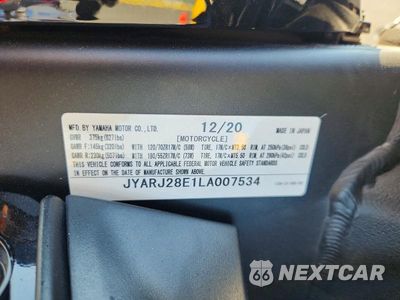 Zdjęcie 9 z 9 samochodu: 2020 YAMAHA YZF-R6 VIN:JYARJ28E1LA007534 - miniatura