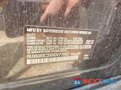 Zdjęcie 12 z 12 samochodu: 2017 BMW X5 XDRIVE35I VIN:5UXKR0C3XH0V77052 - miniatura
