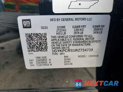 Zdjęcie 13 z 13 samochodu: 2024 CADILLAC XT6 PREMIUM LUXURY VIN:1GYKPCRS1RZ734739 - miniatura