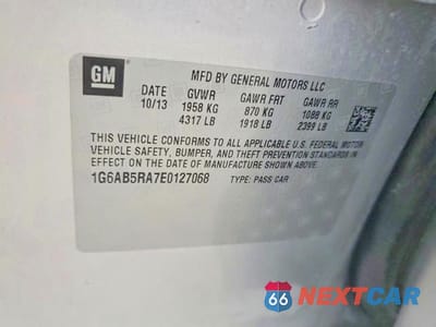 Zdjęcie 12 z 12 samochodu: 2014 CADILLAC ATS LUXURY VIN:1G6AB5RA7E0127068 - miniatura