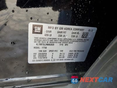 Zdjęcie 13 z 13 samochodu: 2022 CHEVROLET TRAILBLAZER RS VIN:KL79MTSL3NB062828 - miniatura