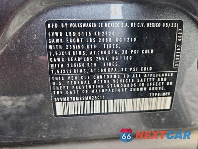 Zdjęcie 13 z 13 samochodu: 2025 VOLKSWAGEN TIGUAN SE VIN:3VVMR7RM8SM025011 - miniatura