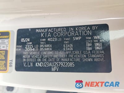Zdjęcie 13 z 13 samochodu: 2025 KIA SOUL S VIN:KNDJ23AU2S7922085 - miniatura