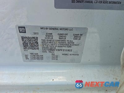 Zdjęcie 12 z 12 samochodu: 2023 GMC SIERRA K2500 SLE VIN:1GT49MEY8PF211922 - miniatura