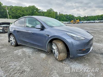 Czwarte zdjęcie samochodu z boku: 2023 TESLA MODEL Y VIN:7SAYGDEE2PA163786 - miniatura