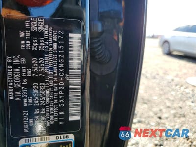 Zdjęcie 13 z 13 samochodu: 2022 KIA TELLURIDE EX VIN:5XYP3DHCXNG215172 - miniatura
