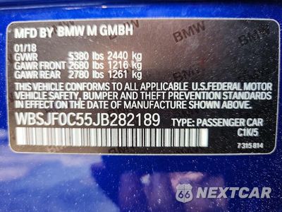 Zdjęcie 12 z 12 samochodu: 2018 BMW M5 VIN:WBSJF0C55JB282189 - miniatura