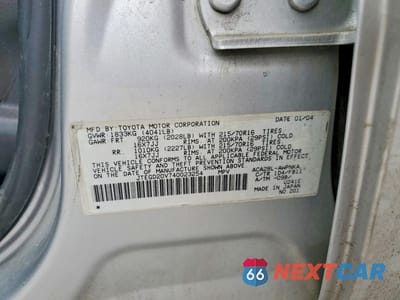 Zdjęcie 12 z 12 samochodu: 2004 TOYOTA RAV4 BASE VIN:JTEGD20V740023254 - miniatura