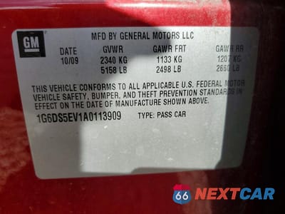 Zdjęcie 12 z 12 samochodu: 2010 CADILLAC CTS PREMIUM COLLECTION VIN:1G6DS5EV1A0113909 - miniatura