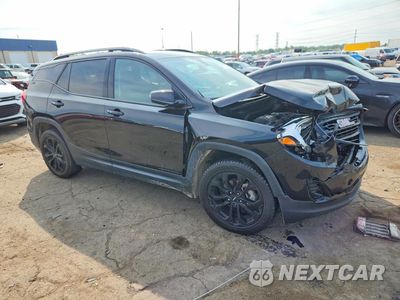 Czwarte zdjęcie samochodu z boku: 2019 GMC TERRAIN SLT VIN:3GKALVEVXKL361730 - miniatura