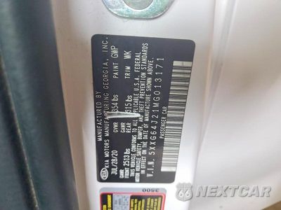 Zdjęcie 12 z 12 samochodu: 2021 KIA K5 GT LINE VIN:5XXG64J21MG013171 - miniatura