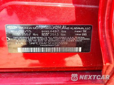 Zdjęcie 13 z 13 samochodu: 2015 HYUNDAI SONATA SE VIN:5NPE24AF5FH205559 - miniatura