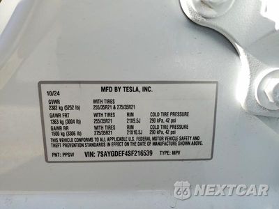 Zdjęcie 13 z 13 samochodu: 2025 TESLA MODEL Y VIN:7SAYGDEF4SF216539 - miniatura