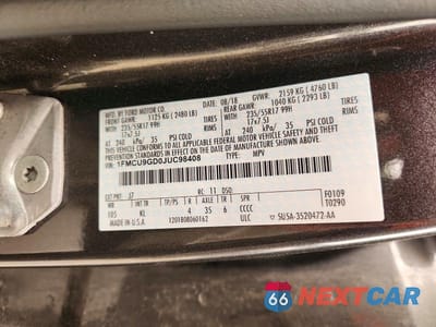 Zdjęcie 13 z 13 samochodu: 2018 FORD ESCAPE SE VIN:1FMCU9GD0JUC98408 - miniatura